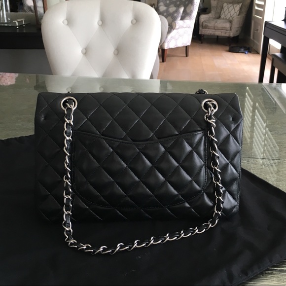 🖤CHANEL Classic Medium 🖤 black lamb leather ⭐️ - Picture 4 of 8